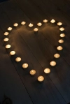 تصویر با کیفیت شمع ها به شکل قلب