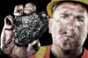 تصویر باکیفیت ذغال سنگ و کارگر