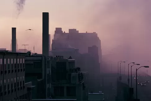 تصویر باکیفیت شهر آلوده