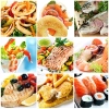 تصویر باکیفیت انواع غذاهای دریایی