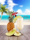 دانلود تصویر کیفیت بالای مخلوط شیر و میوه ها