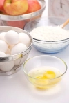 تصویر کیفیت بالای تخم مرغ و آرد