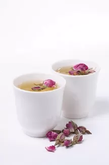 تصویر باکیفیت چای و گل