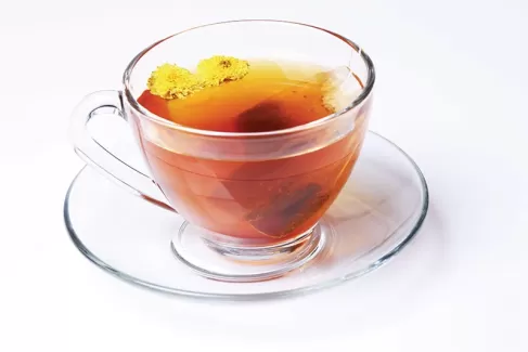 تصویر کیفیت بالای چای و گل برای طراحی و چاپ