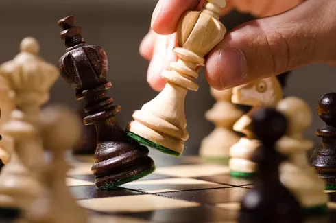 تصویر استوک کیفیت بالای بازی شطرنج برای طراحی و چاپ