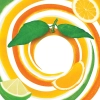 تصویر باکیفیت لیمو و پرتقال پوست شده