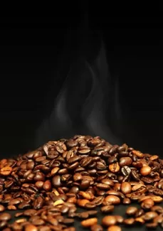 عکس با کیفیت دانه های قهوه