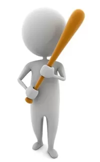 عکس باکیفیت آدمک و چوب بیسبال