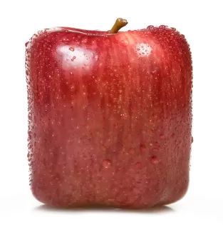 تصویر با کیفیت سیب قرمز مربعی