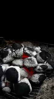 عکس باکیفیت ذغال روی آتش عکس باکیفیت ذغال روی آتش