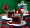 تصویر با کیفیت فنجان چای و گل