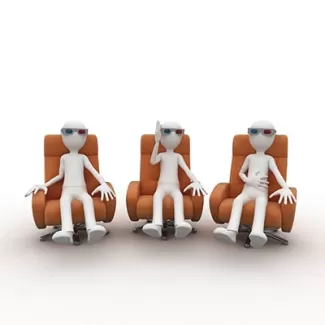 عکس باکیفیت آدمک ها در حال دیدن فیلم سه بعدی عکس باکیفیت آدمک ها در حال دیدن فیلم سه بعدی