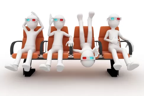 عکس باکیفیت آدمک در حال دیدن فیلم سه بعدی عکس باکیفیت آدمک در حال دیدن فیلم سه بعدی