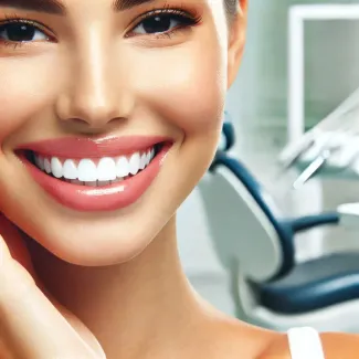 عکس با کیفیت لبخند زن در دندانپزشکی عکس حرفه ای دندان
