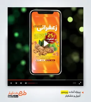 قالب ویدیوئی پریمیر آجیل فروشی