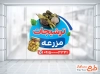 طرح برچسب روی شیشه ترشی فروشی با عکس شیشه شور و ترشی با فرمت psd و قابل ویرایش