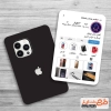 طرح آماده کارت ویزیت فروشگاه موبایل شامل عکس موبایل اپل جهت چاپ کارت ویزیت فروشگاه تلفن همراه