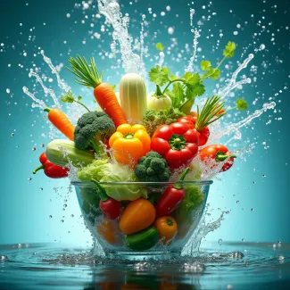 عکس باکیفیت صیفی جات و سبزیجات تازه عکس حرفه ای سبزیجات