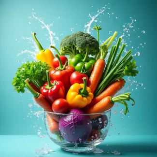 عکس با کیفیت انواع سبزیجات تازه عکس حرفه ای سبزیجات