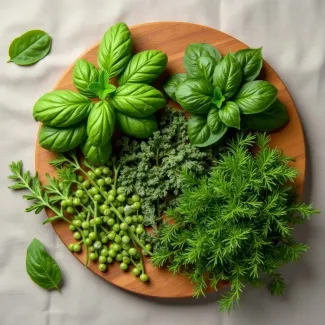 عکس سبزی خوردن تازه ساخته هوش مصنوعی عکس حرفه ای سبزیجات