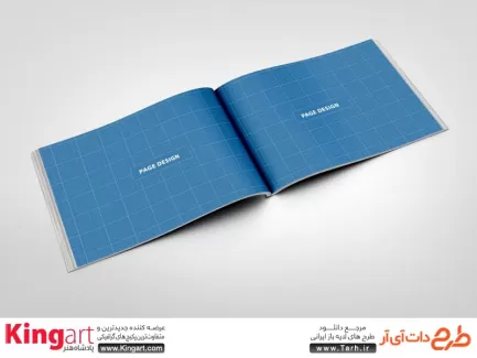 موکاپ جلد دفتر پشت و رو به صورت لایه باز با فرمت psd جهت پیش نمایش کتاب، مجله، دفترچه یادداشت