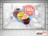 دانلود طرح استیکر شیرینی فروشی شامل وکتور کیک و شیرینی جهت چاپ استیکر مغازه شیرینی فروشی
