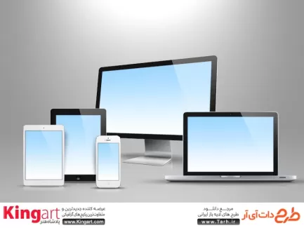 موکاپ و پیش نمایش لپ تاپ، موبایل و تبلت جهت پیش نمایش ریسپانسیو دستگاه‌های دیجیتال