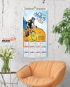 تقویم دوچرخه فروشی شامل عکس دوچرخه جهت چاپ تقویم دیواری فروشگاه دوچرخه 1402