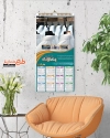 تقویم تبلیغاتی سفیدشویی شامل عکس لباس جهت چاپ تقویم خشکشویی 1402