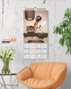 تقویم دیواری خام فروشگاه قهوه شامل وکتور قهوه جهت چاپ تقویم کافی شاپ و کافه 1402
