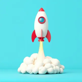عکس با کیفیت موشک مدل مینیمال عکس حرفه ای آژانس مسافرتی