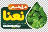 طرح برچسب عرق نعنا شامل عکس نعنا