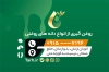 کارت ویزیت لایه باز فروش عرقیات و روغن خوراکی شامل عکس شیشه روغن زیتون
