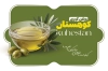 طرح قابل ویرایش کارت ویزیت عرقیات و روغن گیری شامل عکس روغن زیتون