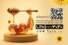 نمونه کارت ویزیت عسل فروشی شامل وکتور زنبور عسل