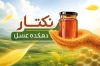 کارت ویزیت عسل فروشی شامل وکتور زنبور عسل
