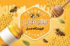 دانلود طرح خام کارت ویزیت فروشگاه عسل شامل وکتور زنبور و گل جهت چاپ کارت ویزیت عسل فروشی