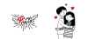 طرح لایه باز ماگ ولنتاین شامل تصویر سازی زن و شوهر جهت چاپ حرارتی بر روی لیوان و ماگ عاشقانه و روز عشق