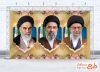 دانلود بنر رهبر شهید و آیت الله سید مجتبی خامنه ای و امام خمینی به صورت لایه باز