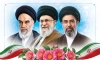 دانلود بنر امام خمینی آیت الله مجتبی خامنه ای و رهبر شهید دارای وکتور گل