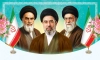 دانلود بنر امام خمینی آیت الله مجتبی خامنه ای و رهبر شهید دارای وکتور گل