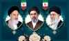 طرح بنر امام خمینی آیت الله مجتبی خامنه ای و رهبر شهید دارای وکتور گل