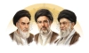بنر خام امام خمینی آیت الله مجتبی خامنه ای و رهبر شهید