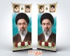 طرح لایه باز استند رهبران انقلاب جمهوری اسلامی دارای وکتور گل
