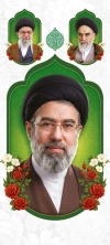 بنر استند رهبران انقلاب جمهوری اسلامی دارای وکتور گل