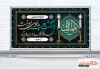 طرح آماده پلاکارد عرض تسلیت شامل خوشنویسی هوالباقی