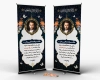 طرح استند عرض تسلیت مرحوم شامل خوشنویسی انا لله و انا الیه راجعون
