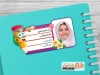 دانلود طرح برچسب دفتر لایه باز شامل عکس مداد