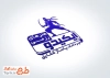 قالب مهر ژلاتینی ورزش رزمی با وکتور ورزشکار