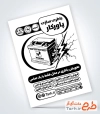 دانلود فایل تراکت سیاه سفید باتری سازی با قابلیت ویرایش المان ها